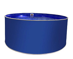 Круглый бассейн ЛАГУНА 2,44 х 1,25 м (ультрамариново-синий RAL 5002), арт.ТМ235/24417