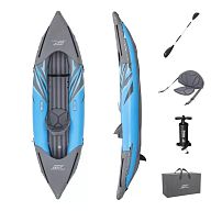 Надувная байдарка "Surge Elite X1 Kayak" 305x91х40см, алюм.весло 230см, насос 62086, до 100кг, арт.65143 BW