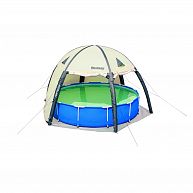 Шатёр для бассейнов 420х420х250 см, с москитными сетками, арт.58375 BW